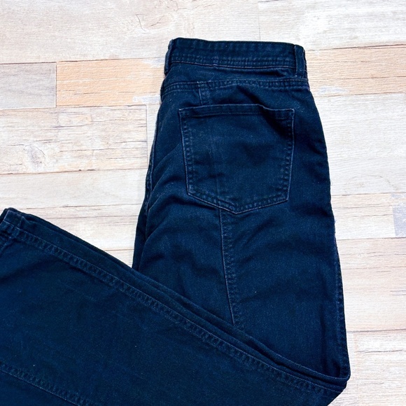 DIVIDED Black ribbed patchwork jeans with wide leg - Picture 5 of 11